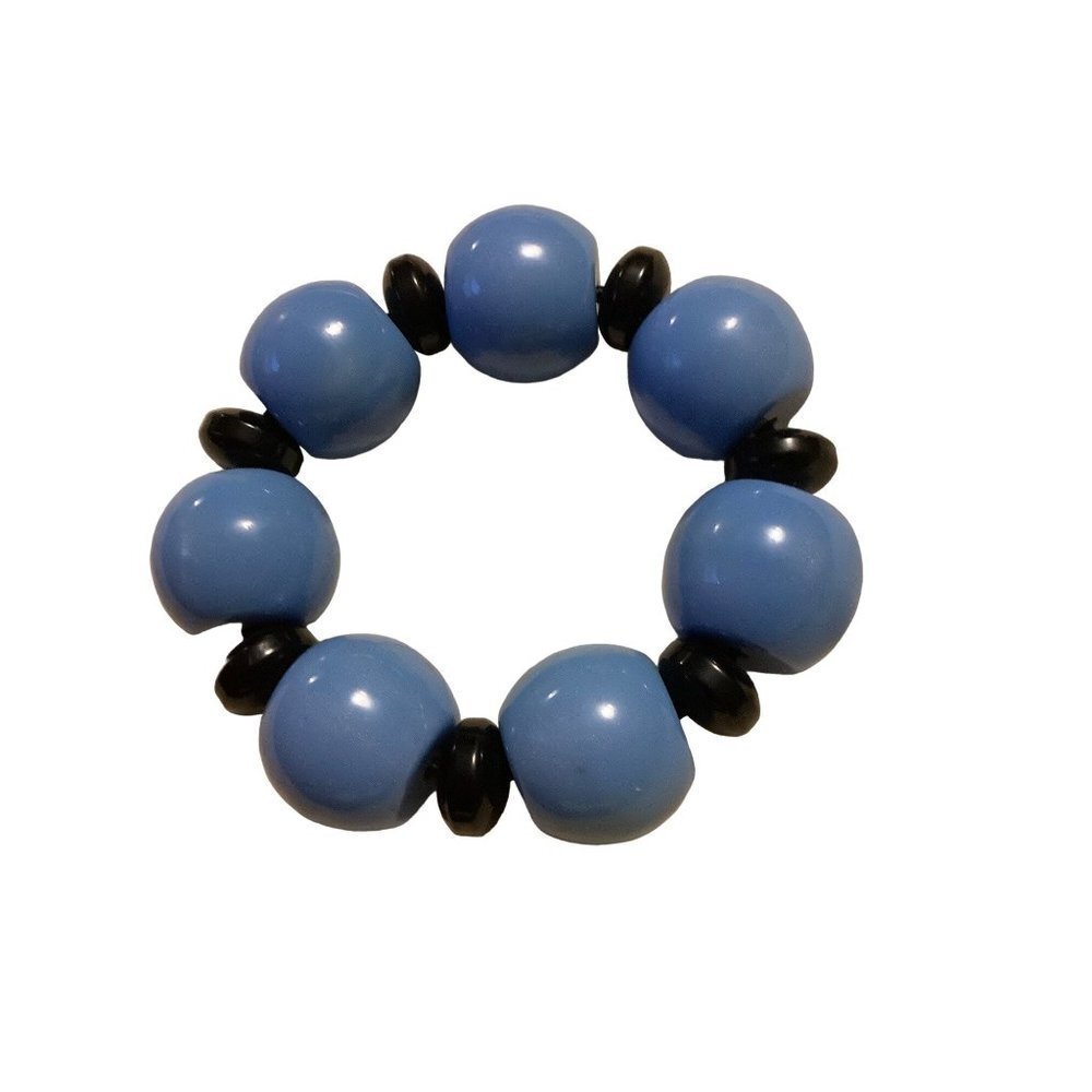 Marc By Marc Jacobs Blue Bauble Stretch Bracelet